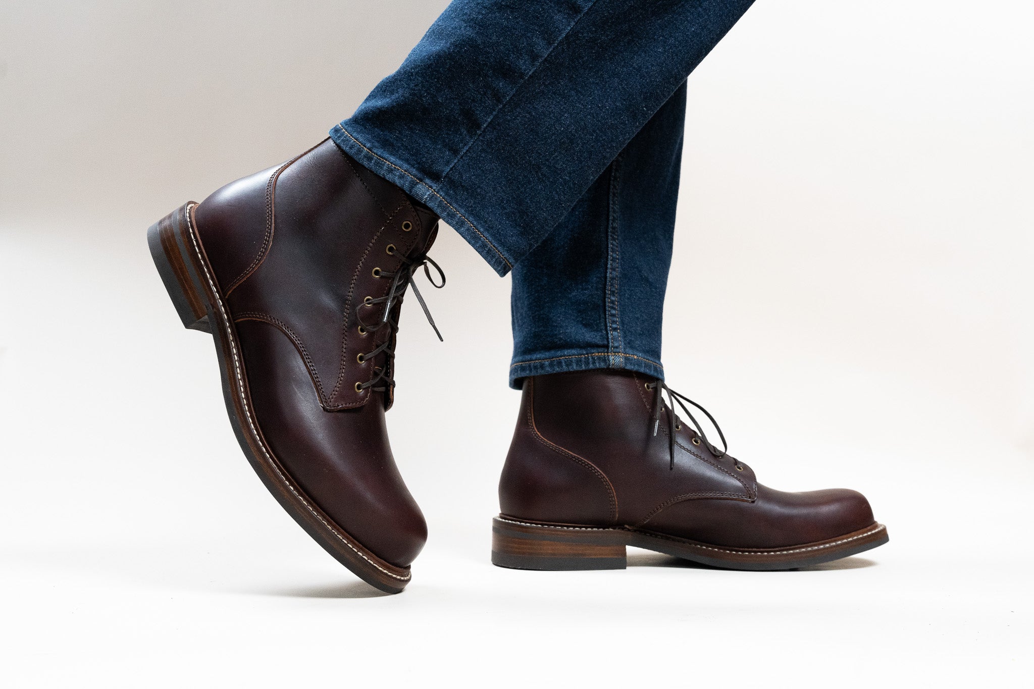 Shaw - Chestnut Oiled Latigo – Caswell Boot Company