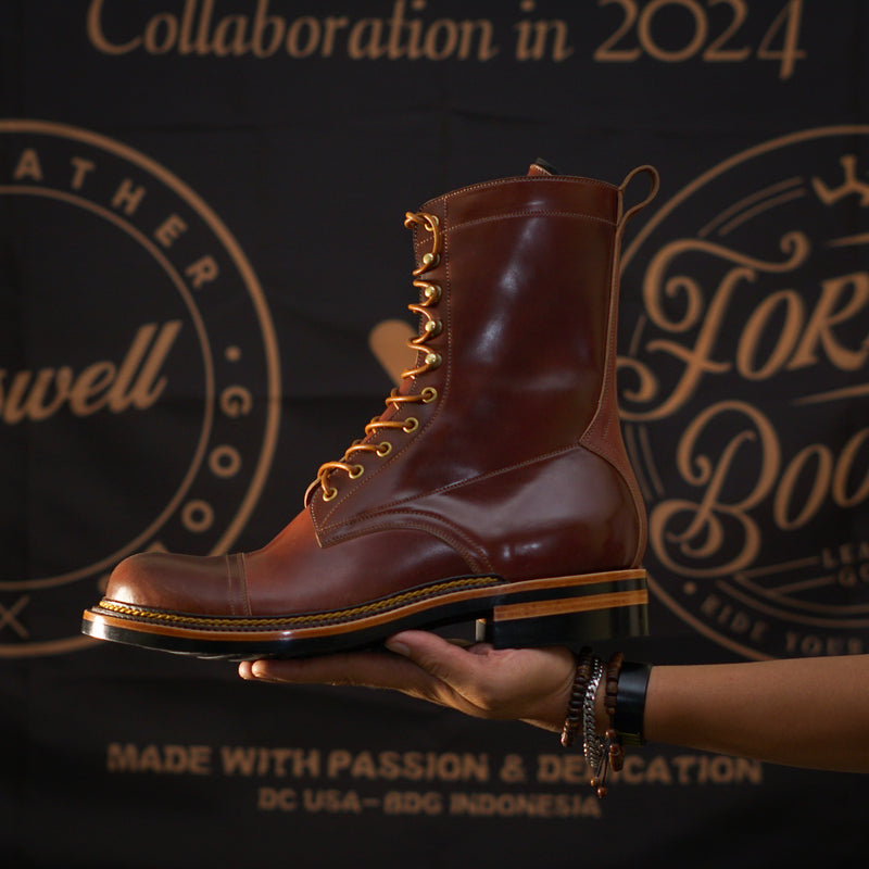 Caswell x Fortis Munson Last Collaboration - Garnett Shell Cordovan - Deposit