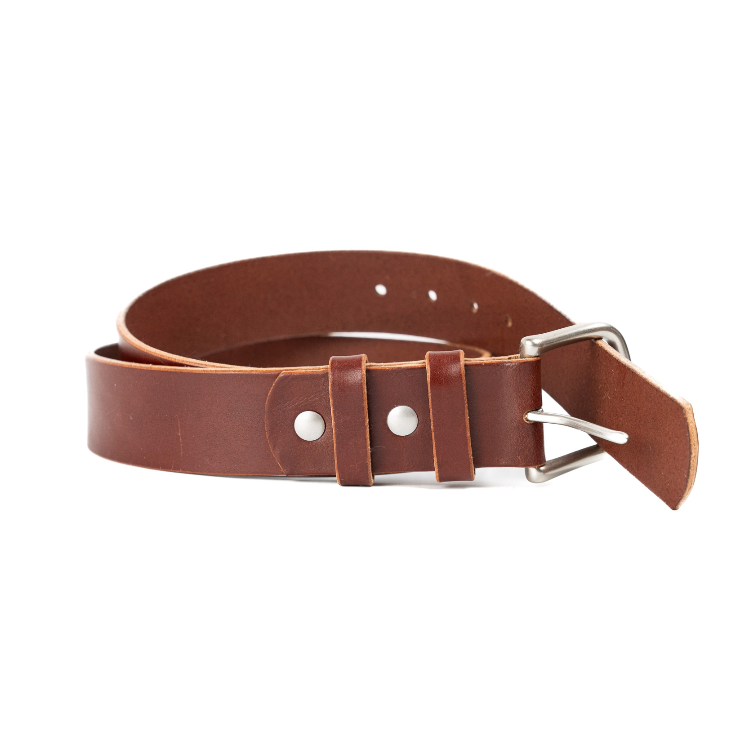 British Brown English Bridle Leather Belt (Sample) – Caswell Boot Company
